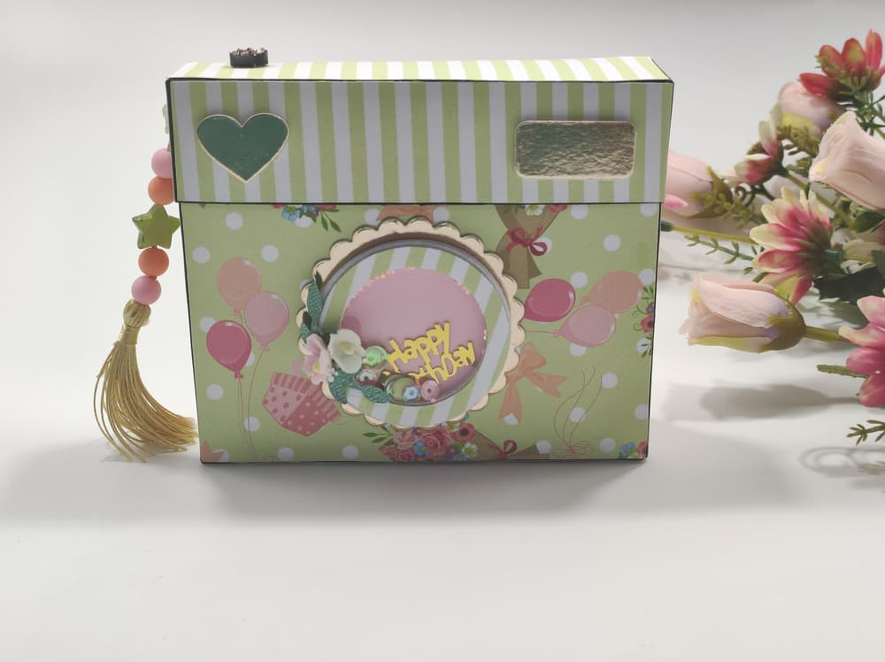 Handmade Birthday Camera Box  & Photo Album