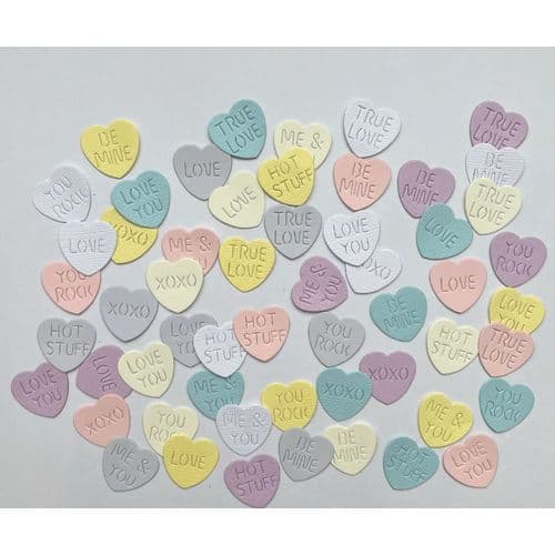 Paper Pastel Heart Confetti,50 Pcs