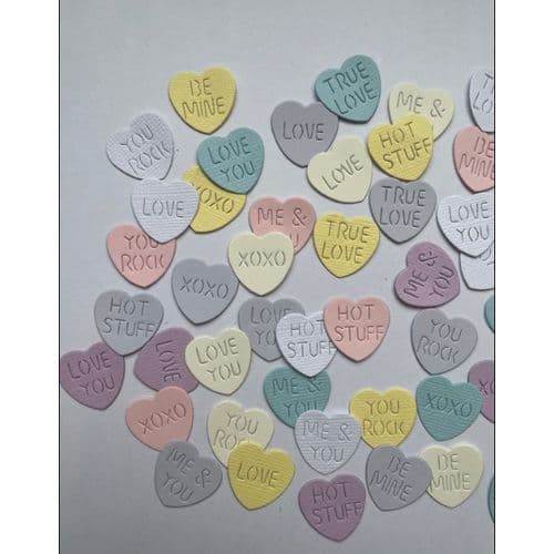 Paper Pastel Heart Confetti,50 Pcs