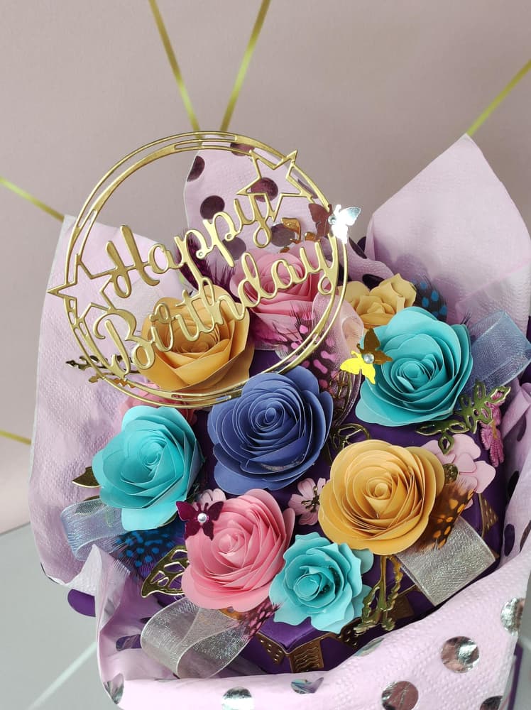 Handmade 3D Paper flower bouquet for any occasion