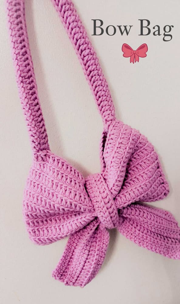 Crochet Bow bag 