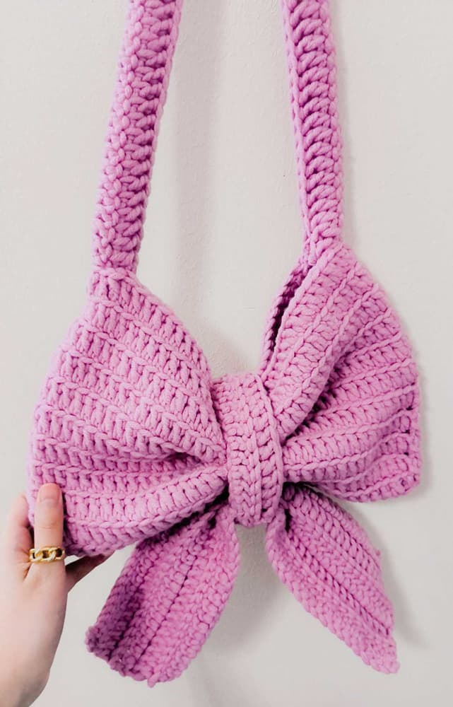 Crochet Bow bag 