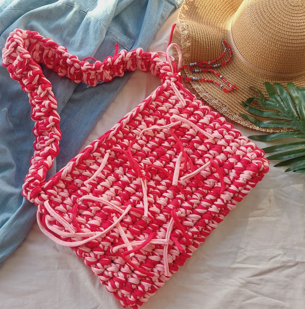 Starry Night crochet bag 