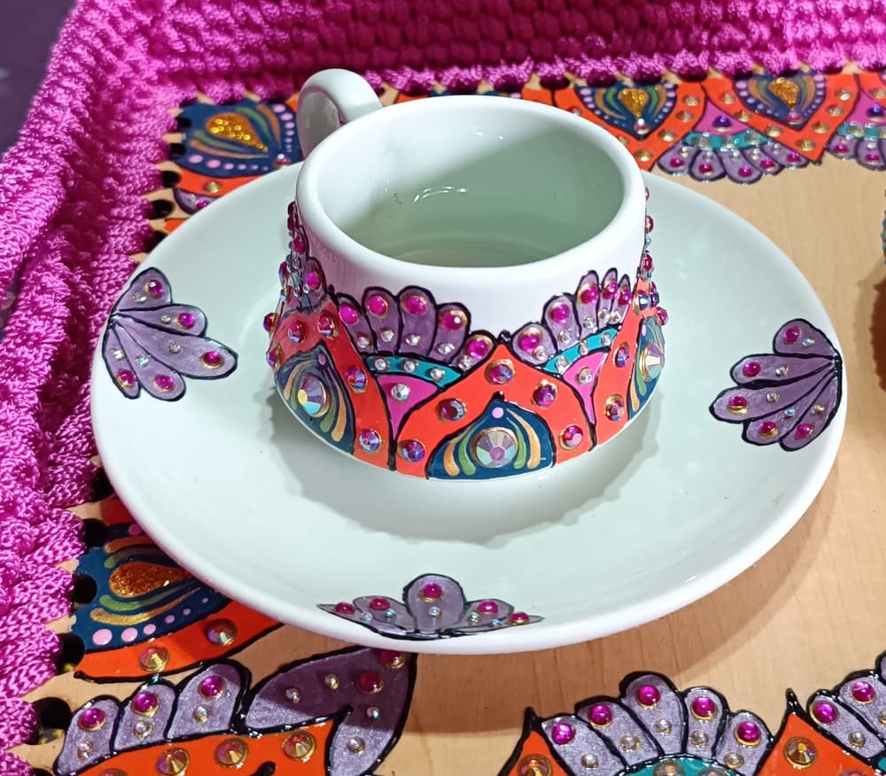 Coffee cup mandala 