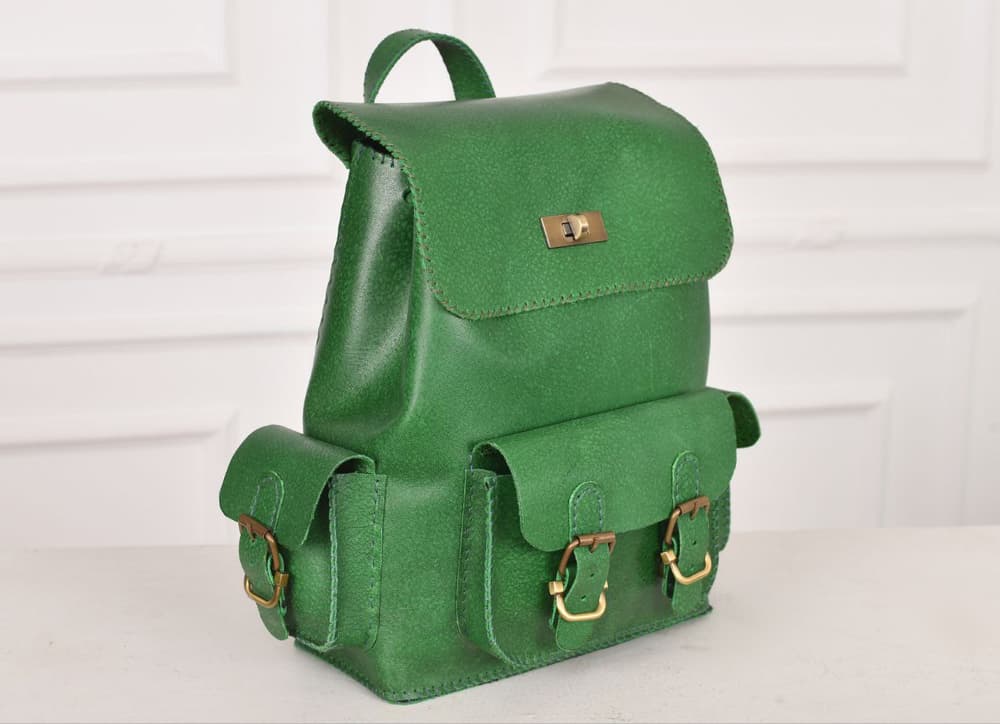 donza green backpack