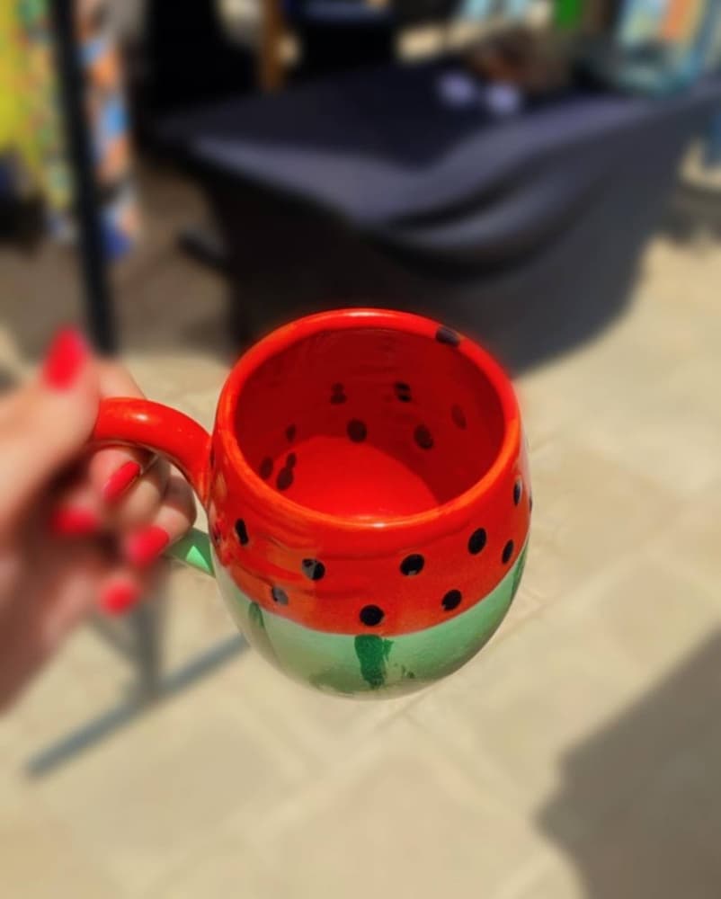 Batykha mug (watermelon shape)