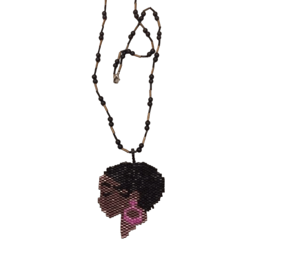 Black woman necklace 