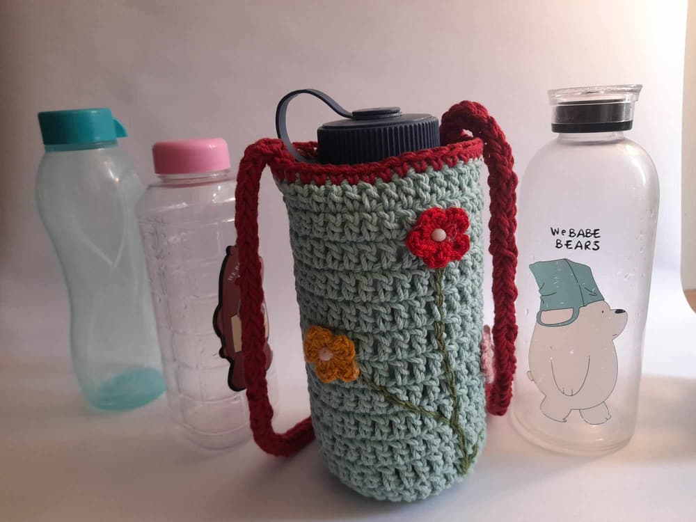 flower cover flask