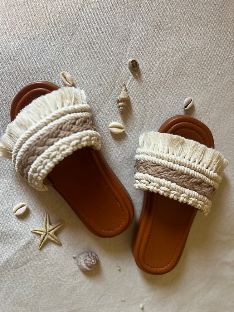 Macrame slippers
