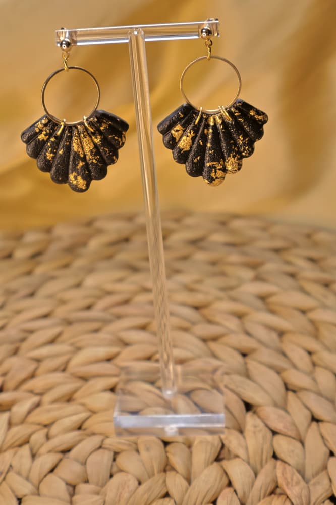 BLACK AND GOLD collection earrings  It's call 