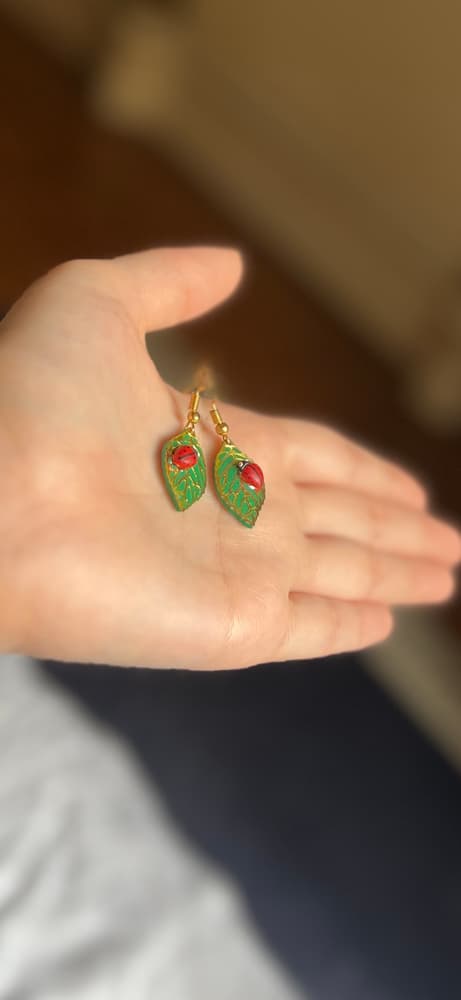 Lady bird earrings 