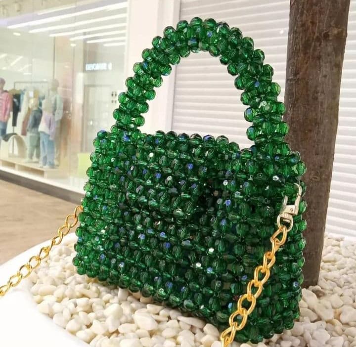 Crystal beads bag 