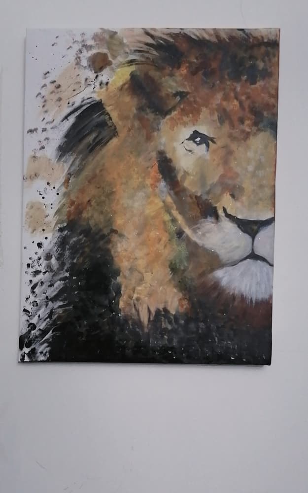 Painting lion