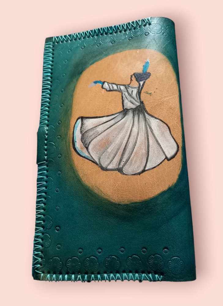 Handmade natural leather women's wallet