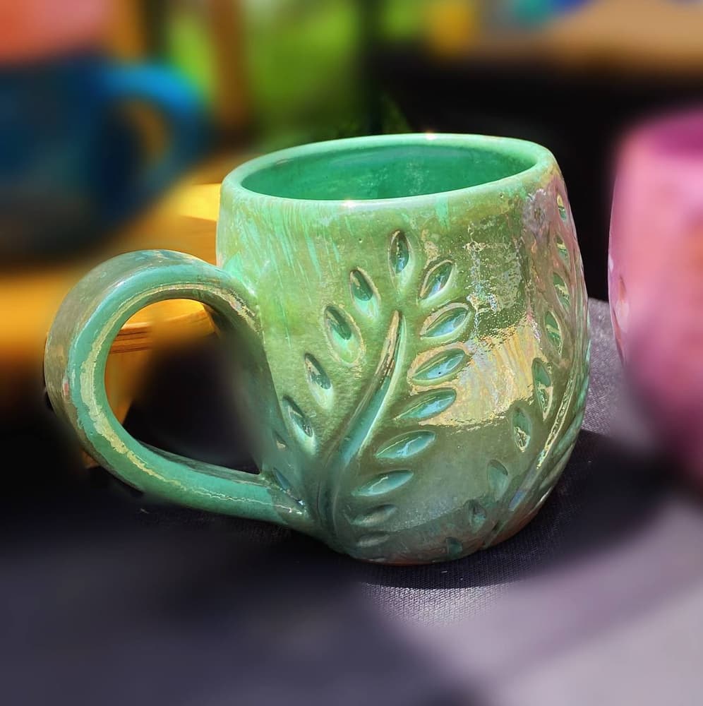 Pearl mug (Emerald green)