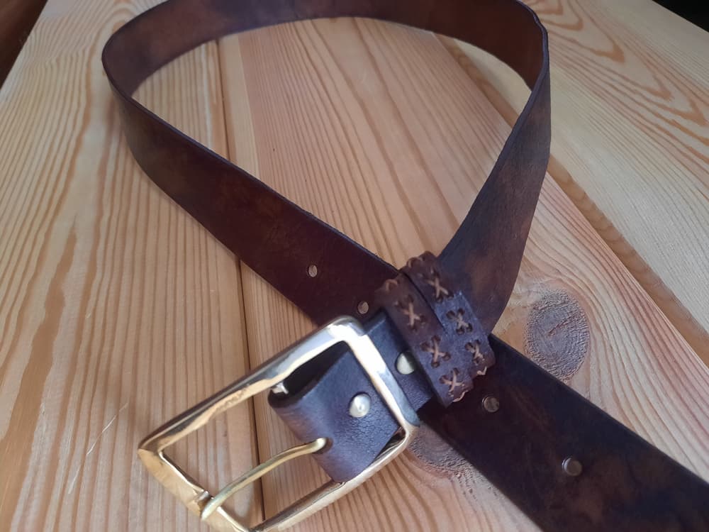 Black & Brown Gradient Belt For Men 