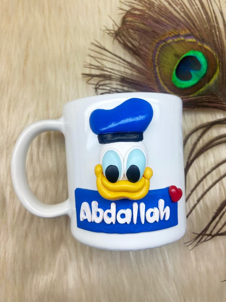Donald Duck Mug - Customized Handmade