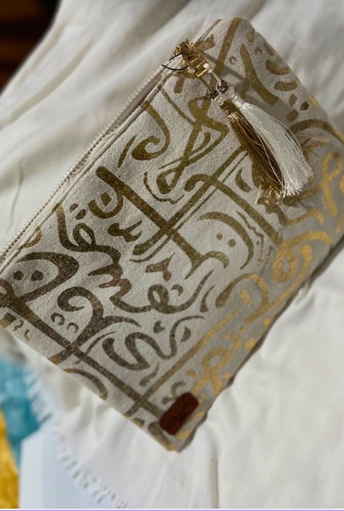Calligraphy clutch 