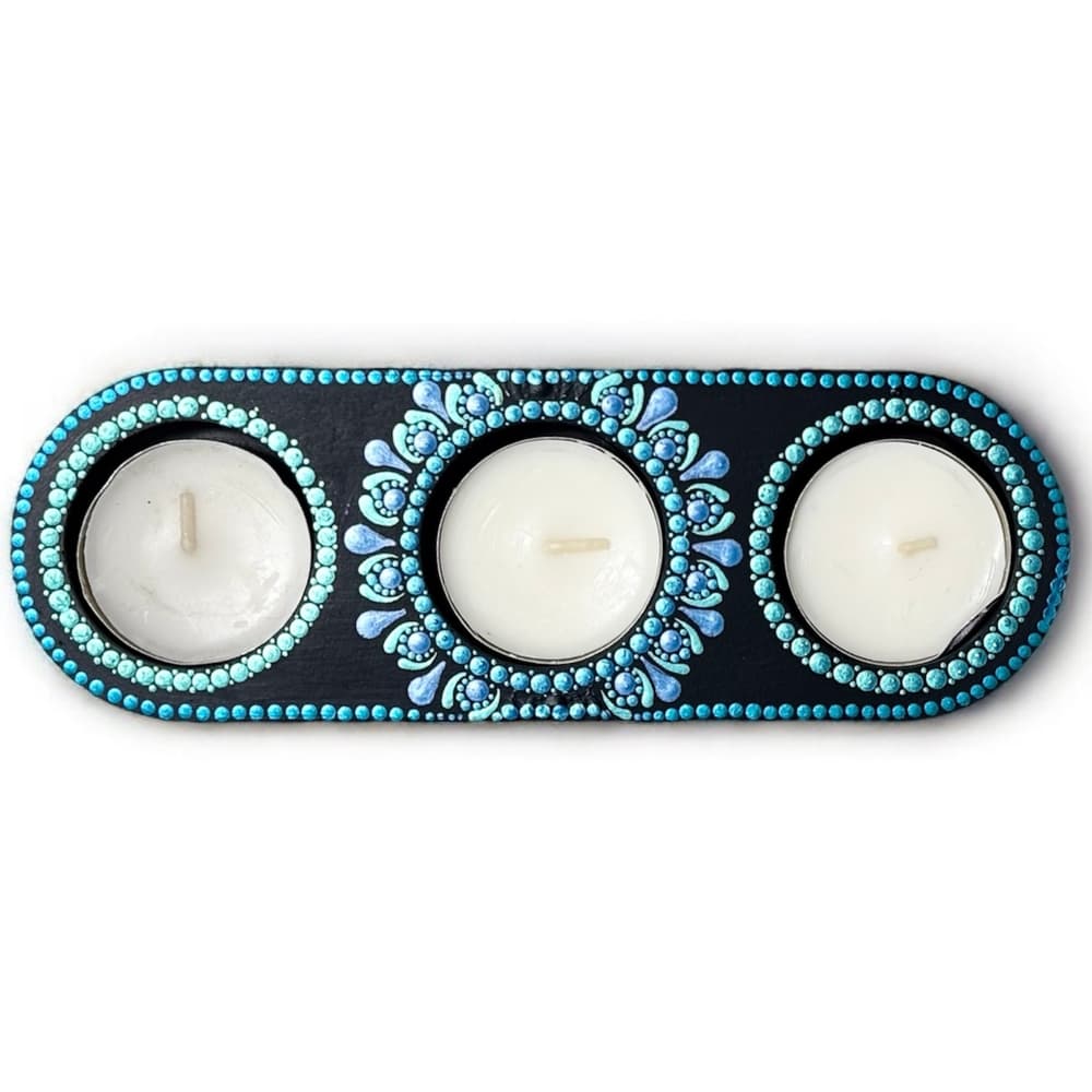 Ocean Horizon Triple Tealight Holder