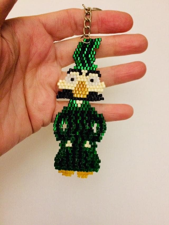Beaded Dayasty keychain 