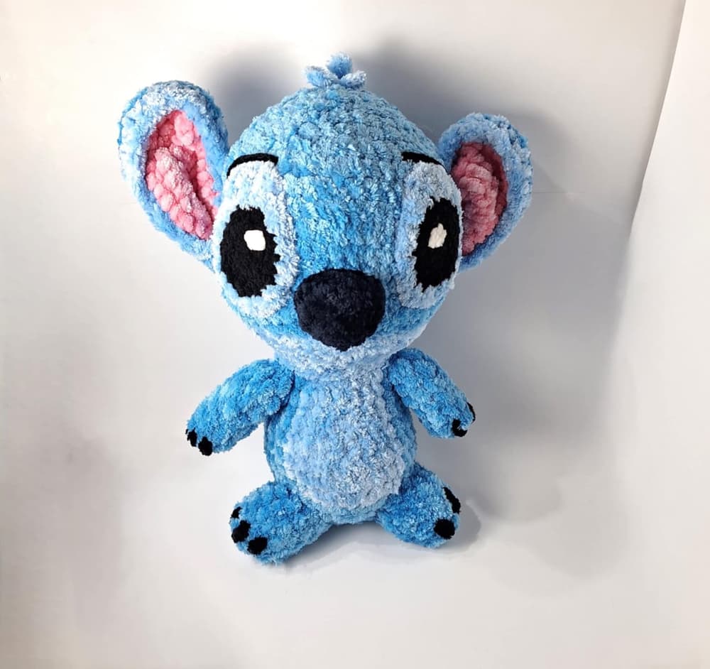 Handmade Amigurumi toy Stitch - medium size 