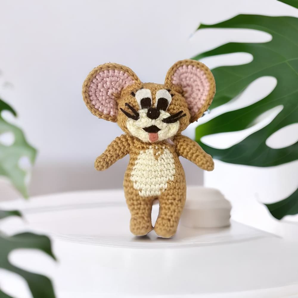 Handmade Amigurumi toy Jerry - small size 